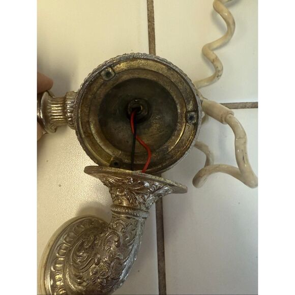 Vintage 70s Dong Jun Baroque Brass Victorian Ornate Rotary Dial Desk Telephone - Picture 7 of 9